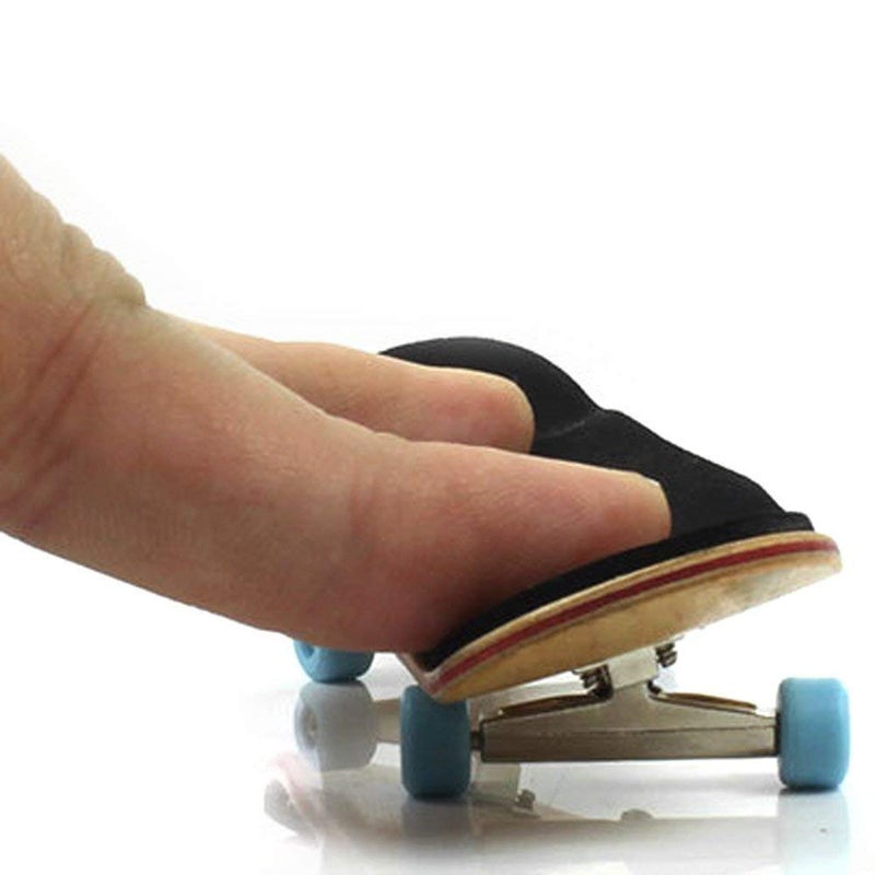 Lottoyday 1 Pack Professional Mini Maple Wooden Fingerboards, Finger Skateboard Toy Set for Kids (Black) - Image 4
