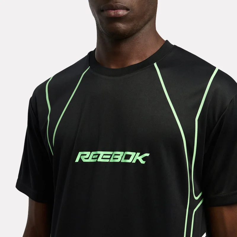 Reebok Black Reebok Sport Street Piping Printed Men's T-Shirt - Black for Men | Best Price UAE