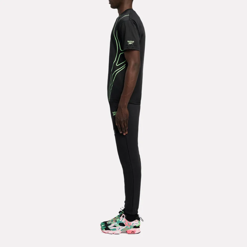 Reebok Black Reebok Sport Street Piping Printed Men's T-Shirt - Black for Men | Best Price UAE