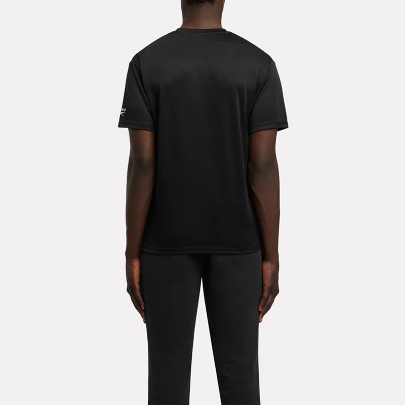 Reebok Reebok Sport Street Piping Printed Men's T-Shirt - Black