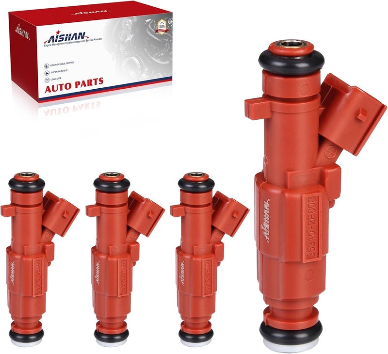 AISHAN 4PCS Fuel Injectors 12 Holes for Hyundai Elantra, Veloster, Kia Forte, and Soul - Image 1