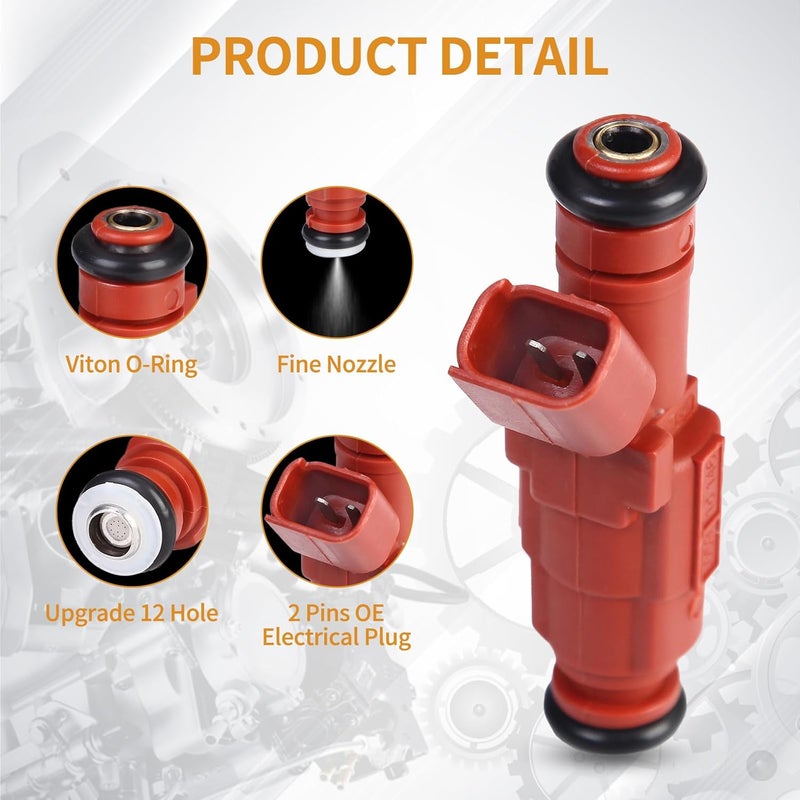 AISHAN 4PCS Fuel Injectors 12 Holes for Hyundai Elantra, Veloster, Kia Forte, and Soul - Image 2