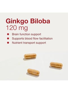 Protocol For Life Balance Protocol Ginkgo Biloba - 120 mg Ginkgo Biloba Extract - with Eleuthero - for Brain Health & Blood Circulation Support - Dairy Free & Non-GMO - 100 Veg Capsules  - Image 4