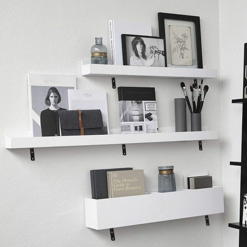 WINKER Corner Brace 8 Pcs Shelf Bracket Heavy Duty Black Steel L Corner Brace, Decorative Joint Angle Bracket for Shelf 5 InchX3 Inch Shelves Wall Hanging Bracket with Screws (125X75mm(5 InchX3 Inch)(4PCS) - Image 5