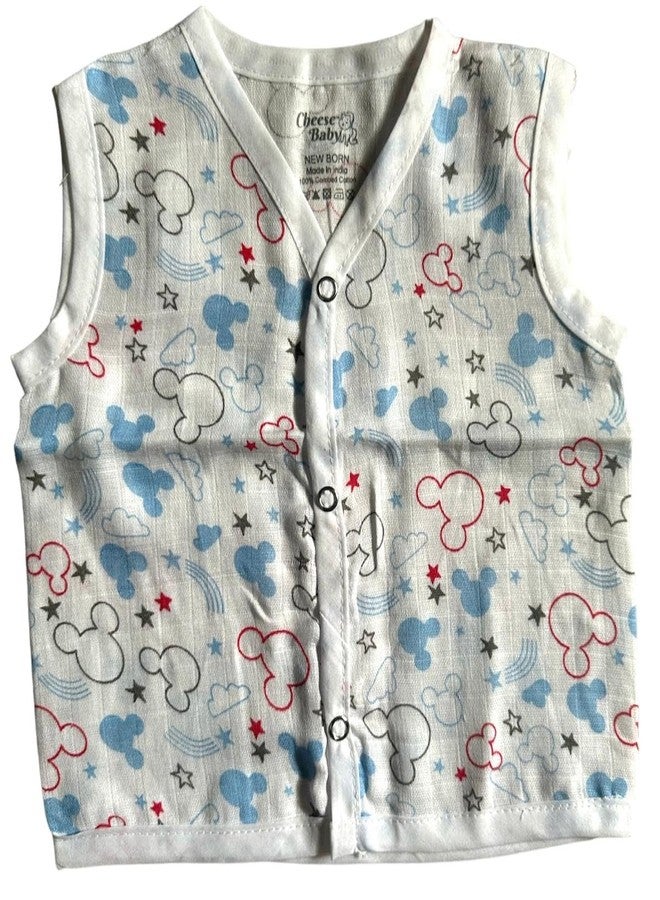 cheesebaby Super Soft Cotton Muslin Jabla for Child | Prints Will be Varying (in, Age, 0 Months, 3 Months, Regular, 5, Multicolor Printed) - Image 3