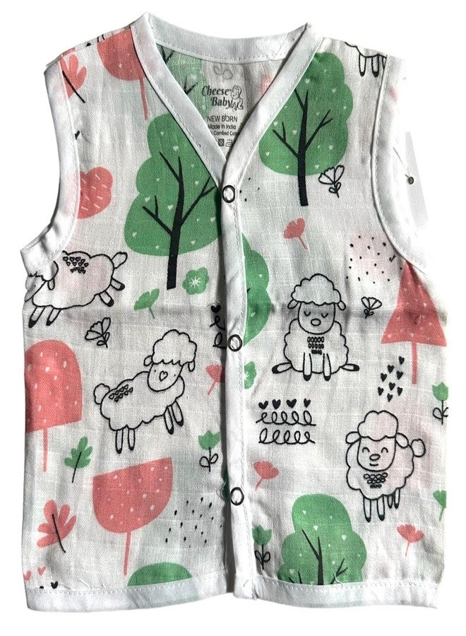 cheesebaby Super Soft Cotton Muslin Jabla for Child | Prints Will be Varying (in, Age, 0 Months, 3 Months, Regular, 5, Multicolor Printed) - Image 5