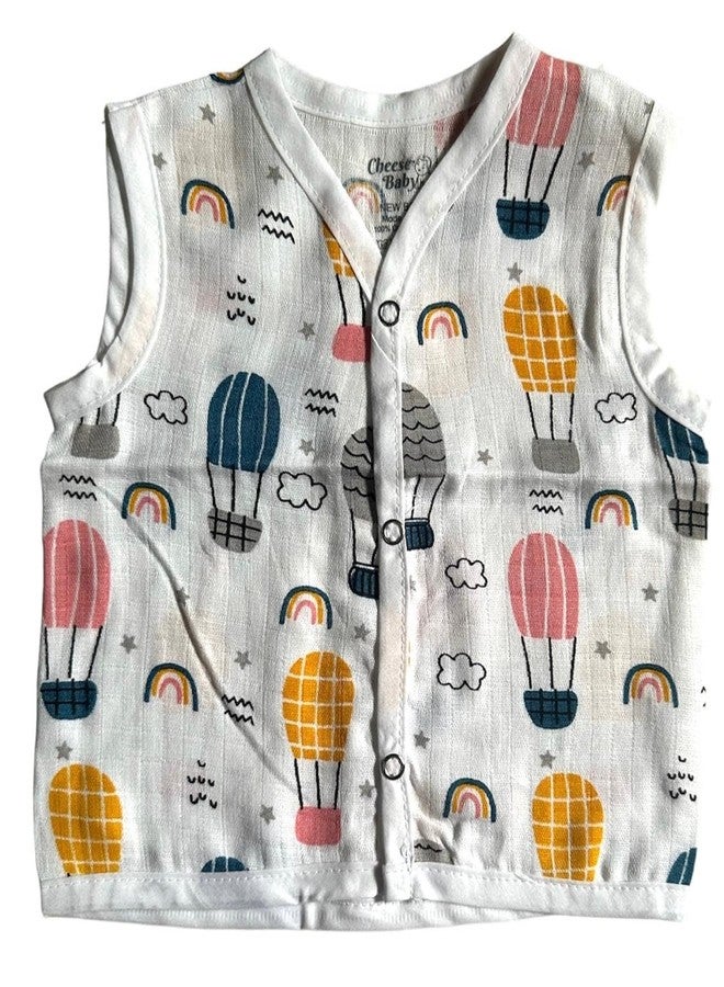 cheesebaby Super Soft Cotton Muslin Jabla for Child | Prints Will be Varying (in, Age, 0 Months, 3 Months, Regular, 5, Multicolor Printed) - Image 4