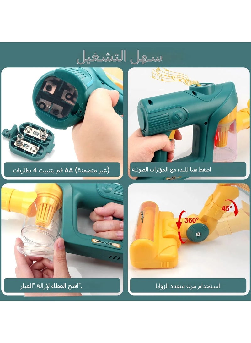 عام ألعاب مطهر هواء صغير للاطفال للتلعب، محاكاة عملية التنظيف مع أصوات وضوء، تساعد الأطفال على تعلم النظافة والتنظيف. - Image 3
