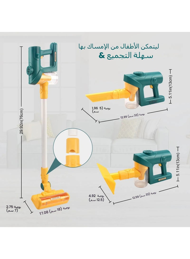 عام ألعاب مطهر هواء صغير للاطفال للتلعب، محاكاة عملية التنظيف مع أصوات وضوء، تساعد الأطفال على تعلم النظافة والتنظيف. - Image 4