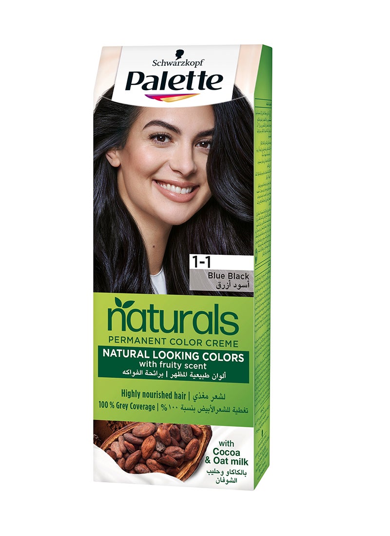 Palette Permanent Naturals Color Creme 1-1 Blue Black - Image 1