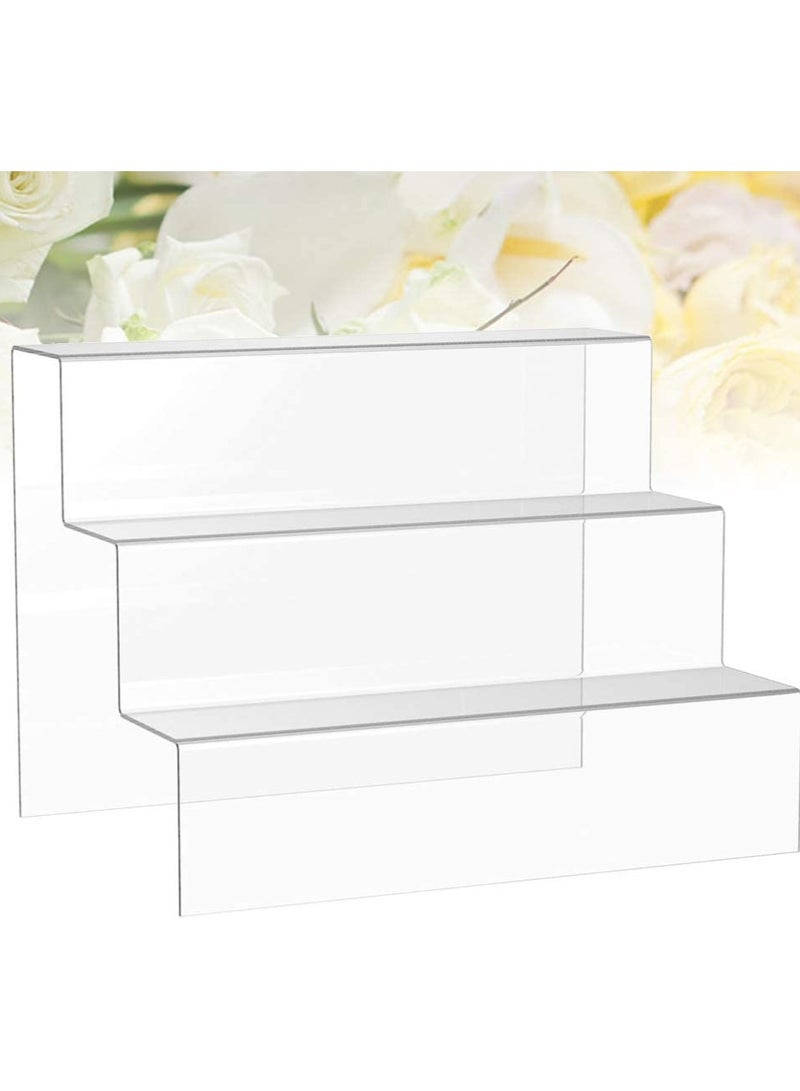 Eworld 3 Layers Clear Acrylic Display Riser and Night Stand for jewelry and Decorative stuff - Image 3