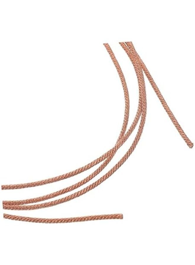 سلك مكبر صوت ذهبي مضفر 1 متر مقاوم للحرارة كابل صوتي للاستخدام الداخلي والخارجي لمسرح المنزل - Image 4