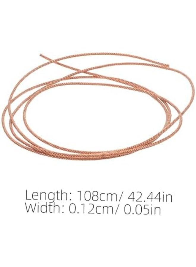 سلك مكبر صوت ذهبي مضفر 1 متر مقاوم للحرارة كابل صوتي للاستخدام الداخلي والخارجي لمسرح المنزل - Image 3