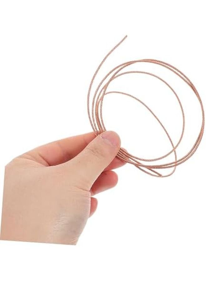 سلك مكبر صوت ذهبي مضفر 1 متر مقاوم للحرارة كابل صوتي للاستخدام الداخلي والخارجي لمسرح المنزل - Image 5