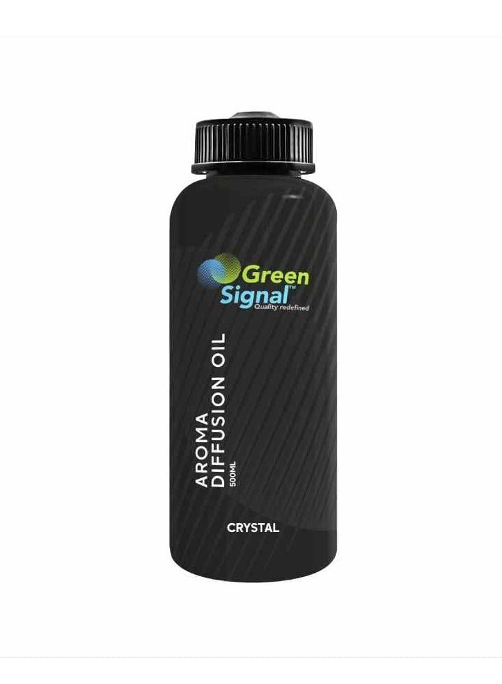 Green Signal Diffuser Aroma Oil – 500ml – Premium Crystal Fragrance Oil – Clean & Refreshing Long-Lasting Scent – Compatible with All Diffuser Machines - Image 2