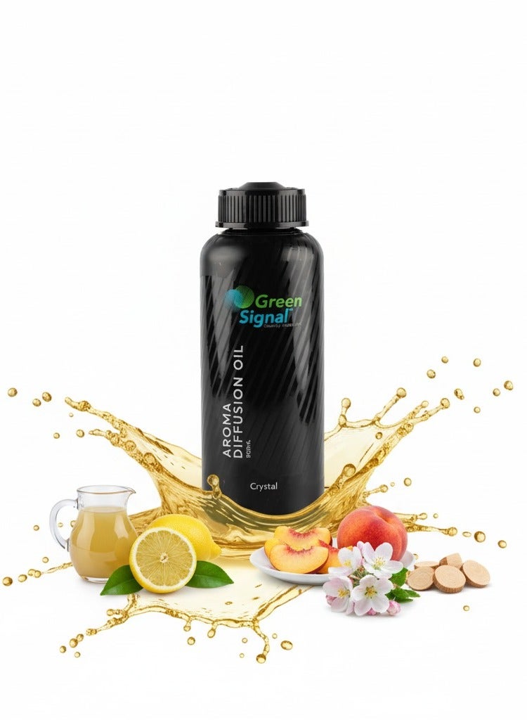 Green Signal Diffuser Aroma Oil – 500ml – Premium Crystal Fragrance Oil – Clean & Refreshing Long-Lasting Scent – Compatible with All Diffuser Machines - Image 1