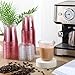 Ziliny 50 Sets Clear Plastic Coffee Cups with Sip Lids Disposable Plastic PET Crystal Cups for Iced Coffee Smoothie Cold Beverage Drink Shops and Party Catering Clear Pink14 oz - Image 4