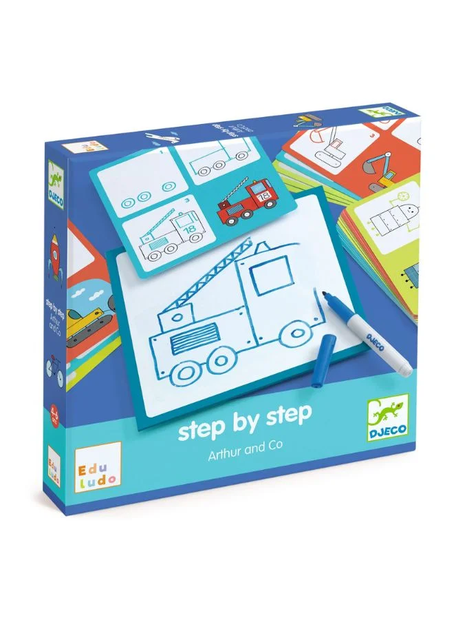 DJECO Step By Step Drawing - Arthur And Co