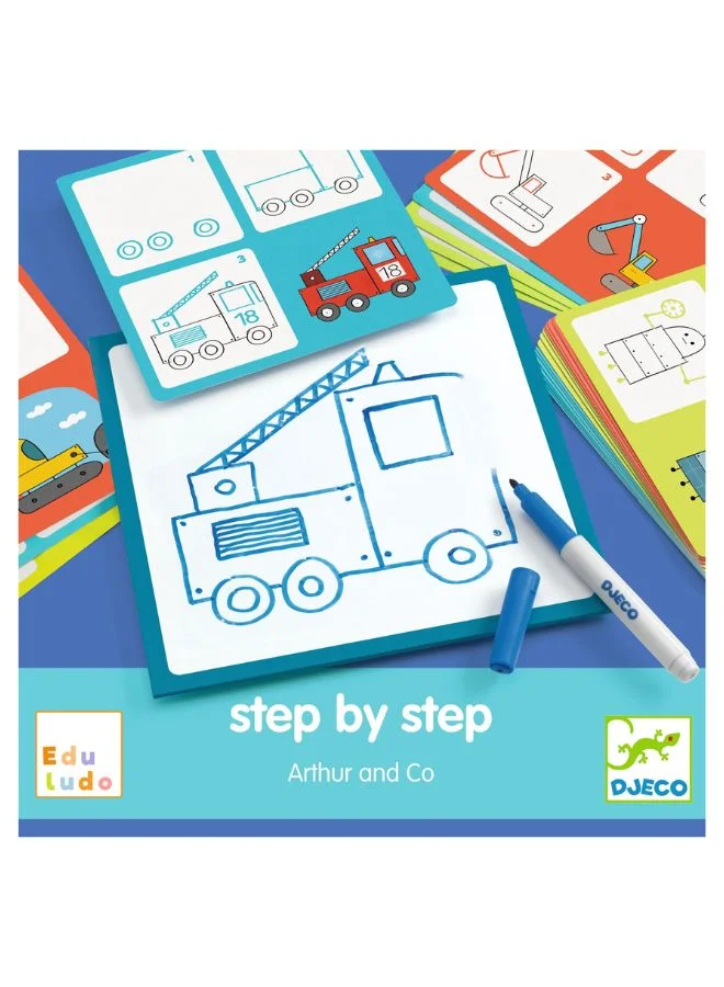 DJECO Step By Step Drawing - Arthur And Co