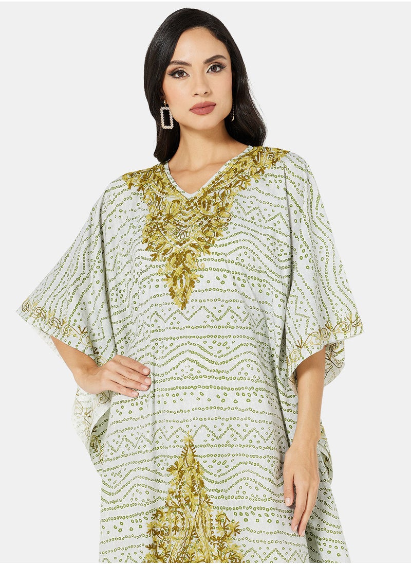 ARABIAN CLOSET EMBROIDERED KAFTAN  - Image 4