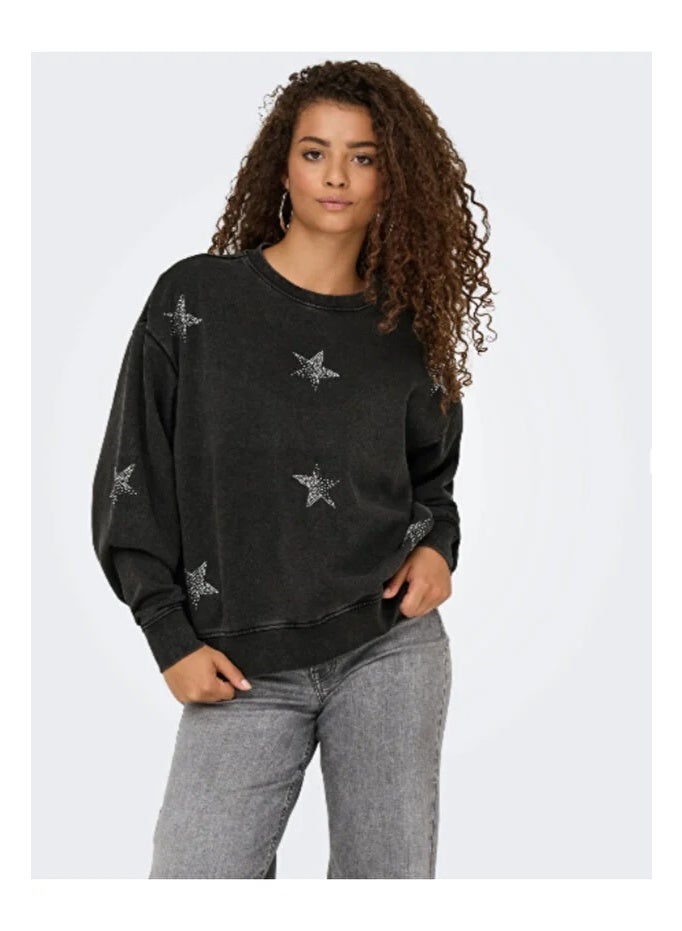 ONLY Onlinda L/S O-Neck Box Cc Swt - Image 2