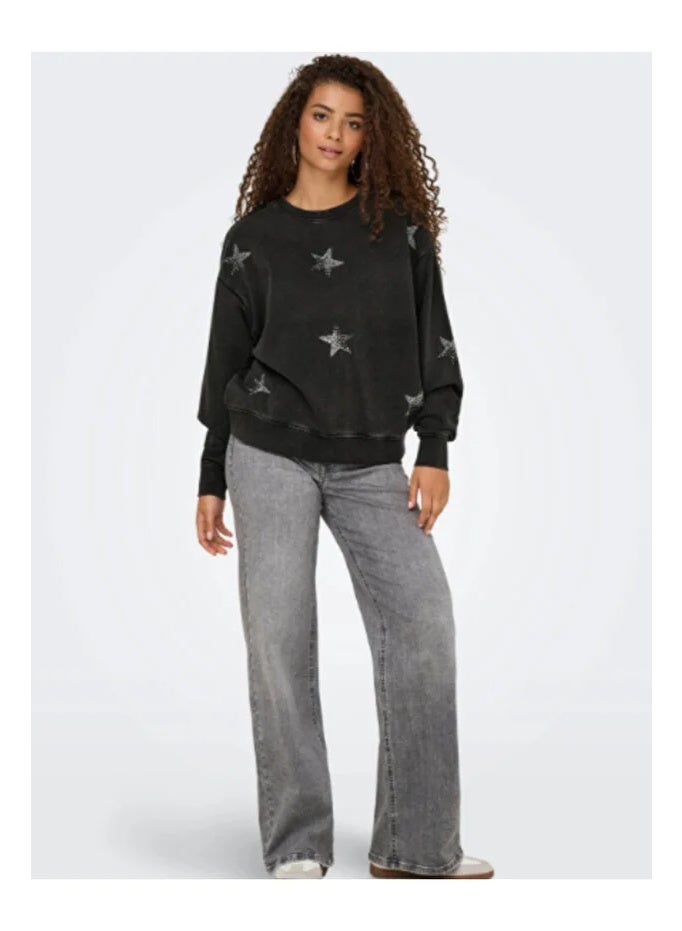 ONLY Onlinda L/S O-Neck Box Cc Swt - Image 1