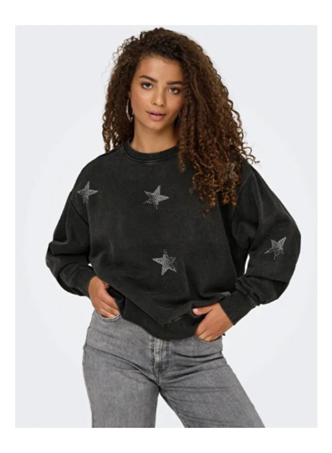 ONLY Onlinda L/S O-Neck Box Cc Swt - Image 3
