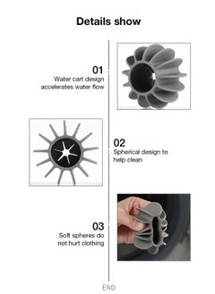 Generic 3pcs Silicone Magic Laundry Ball Reusable Clothes Hair Cleaning Tool Pet Hair Remover Washing Machine Cat Hair Catcher Laundry Ball  - Image 3