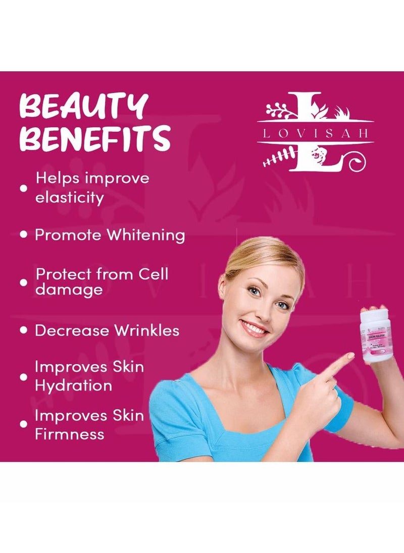 Lovisah - SKIN GLOW - Glutathione and Collagen for Younger Looking Skin - Image 1