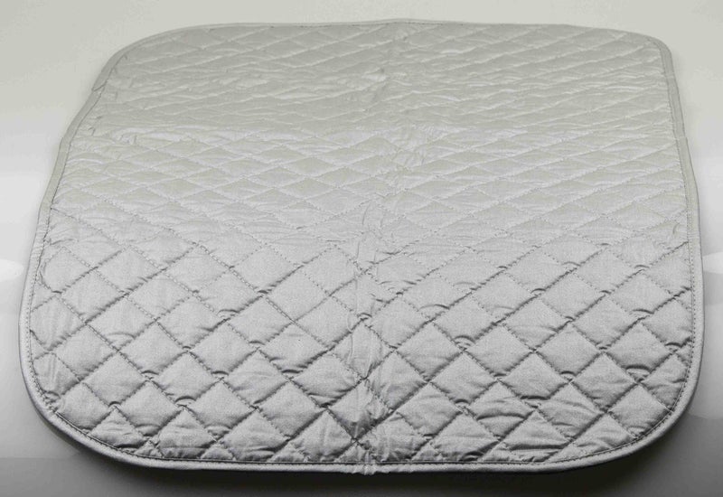 Home Basics Sunbeam Heat Resistant Quilted Magnetic Ironing Mat Pad, Silver - Image 3