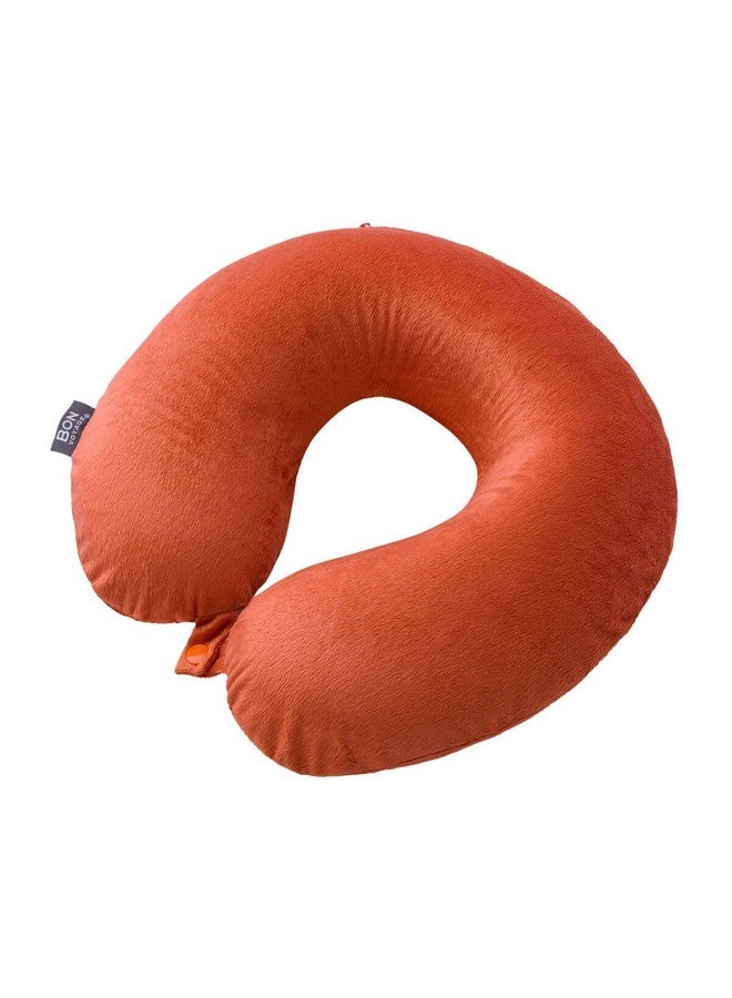 بون فوياج كلاسيك مخدة للرقبة للسفر ميموري فوم برتقالي 3.5 x 12 x 12 بوصة BV-CLS-ORANGE - Image 3