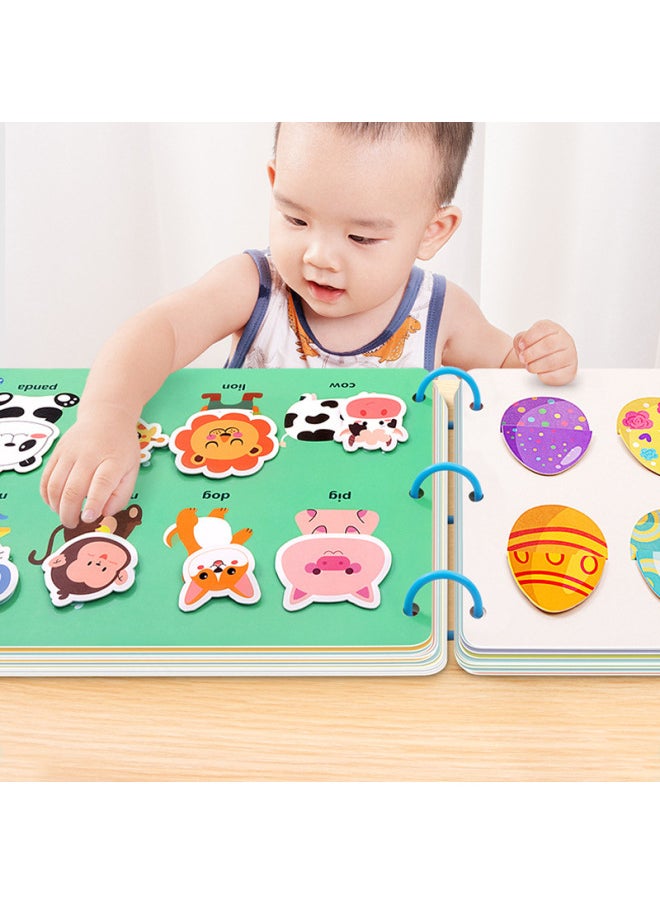 Generic - Quiet Hand Tear Cloth Book Early Education Velcro Baby Tear Not Bite 6 Months Baby One Year Old Toy 1 Enlightenment-Color:The Math Model [16 Themes, 24 Pages In Total] Needs To Stick Hook And Loop On Its Own. - Image 1