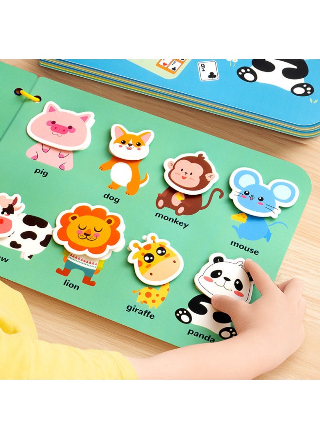 Generic - Quiet Hand Tear Cloth Book Early Education Velcro Baby Tear Not Bite 6 Months Baby One Year Old Toy 1 Enlightenment-Color:The Math Model [16 Themes, 24 Pages In Total] Needs To Stick Hook And Loop On Its Own. - Image 1