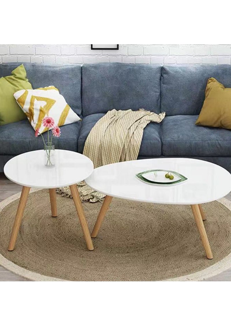 Beauenty Round + Drop-Shaped Coffee Table  - Image 5