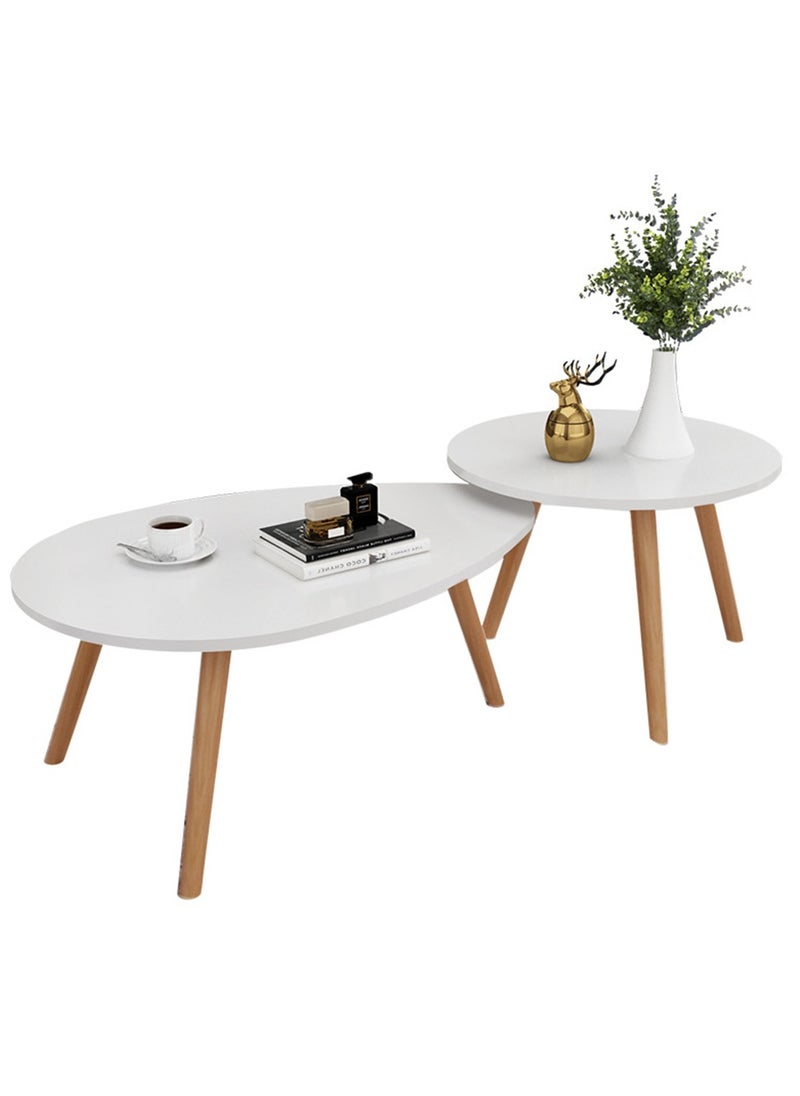 Beauenty Round + Drop-Shaped Coffee Table  - Image 1