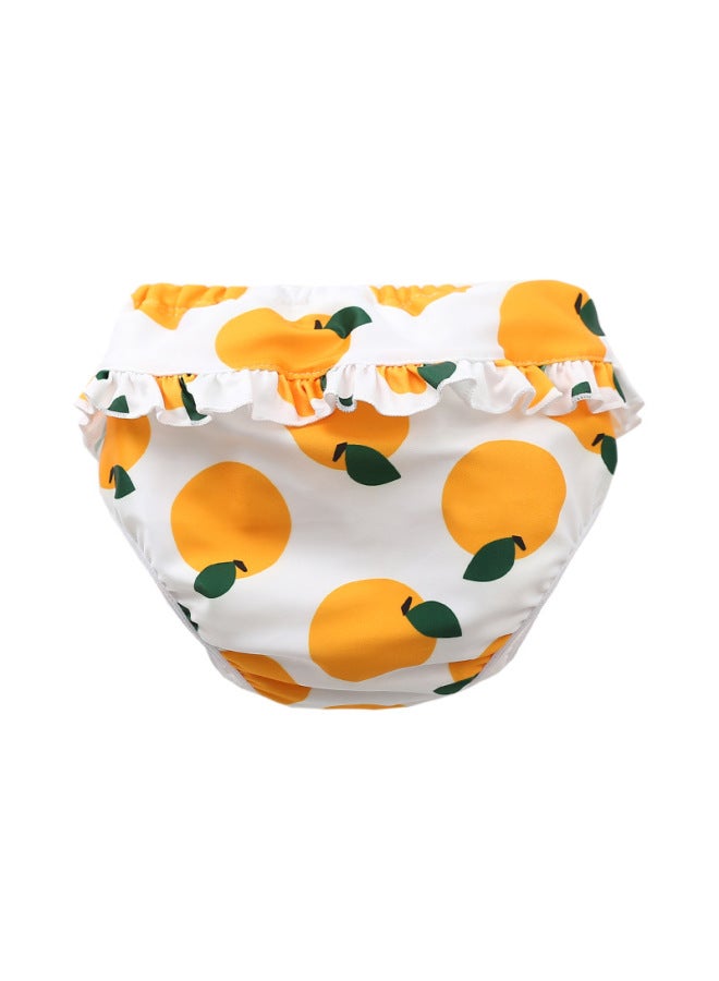 Children's Swimming Trunks Girls' Baby Waterproof Leak-proof Swimsuit Baby's Cute Lace Girls' Swimming Trunks