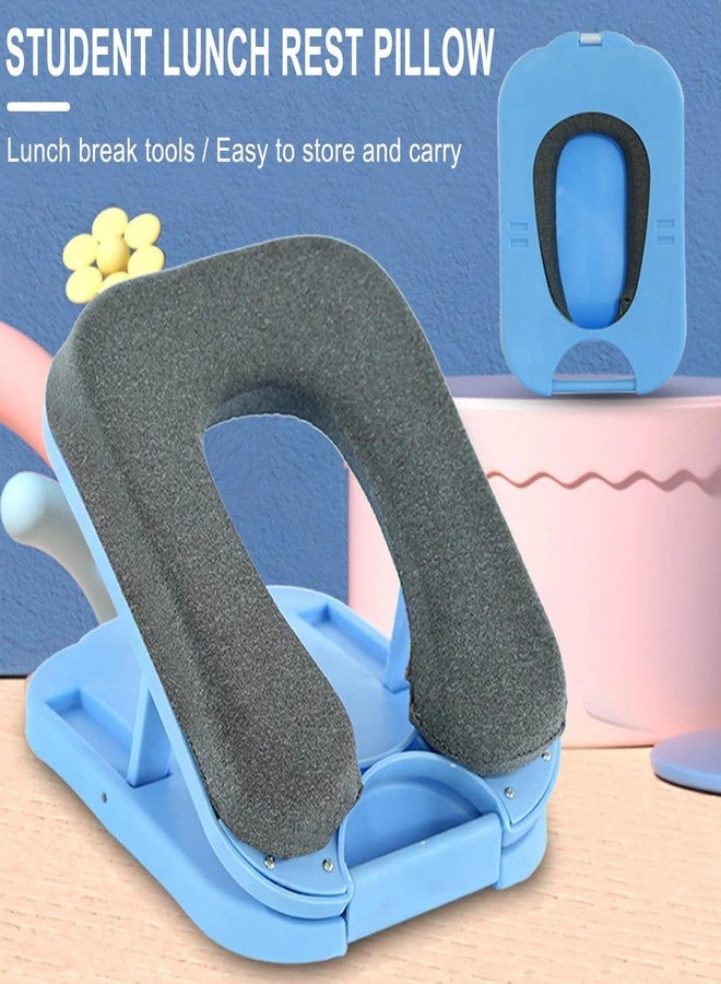 KICKZU Nap Desk Sleeping Pillow - Foldable Portable Memory Foam Travel Pillow, Airplane, Car, Train Pillow - Foldable Portable Lunch Break Artifact Comfortable & Breathable for Children and Adults - Image 4