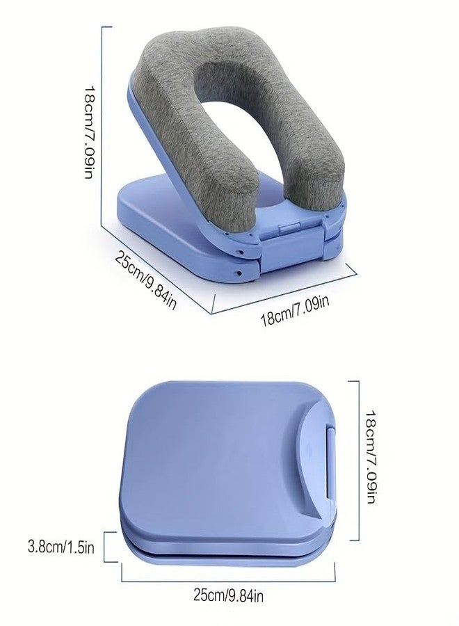 KICKZU Nap Desk Sleeping Pillow - Foldable Portable Memory Foam Travel Pillow, Airplane, Car, Train Pillow - Foldable Portable Lunch Break Artifact Comfortable & Breathable for Children and Adults - Image 3