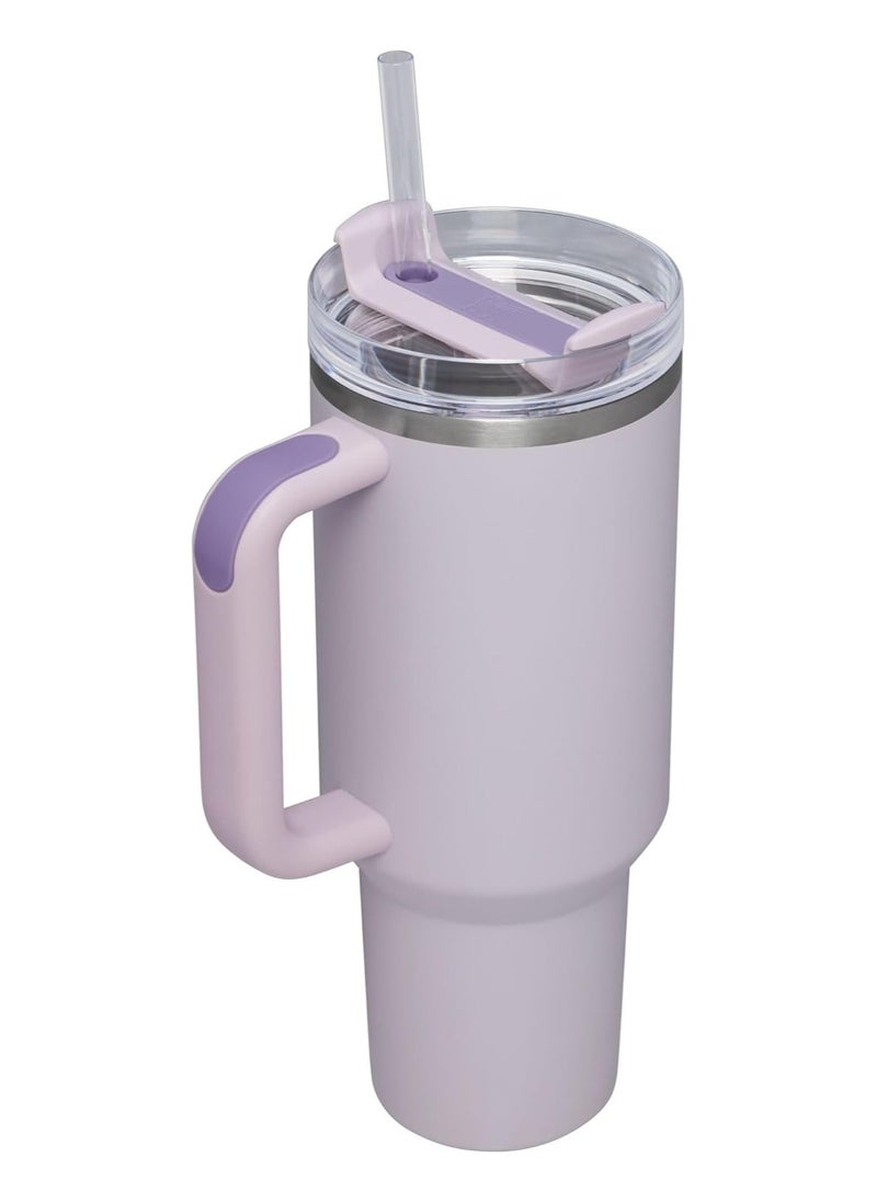 Stanley Stanley Quencher H2.0 FlowState Stainless Steel Vacuum Insulated Tumbler with Lid and Straw for Water, Iced Tea or Coffee, Smoothie and More, Orchid , 40 oz  - Image 2