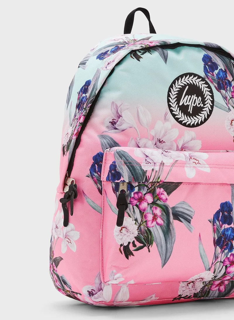 Hype Floral Print Backpack
