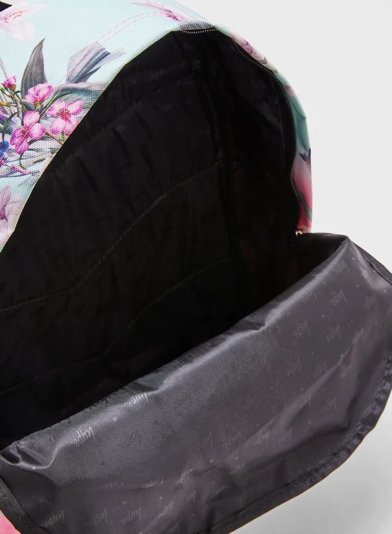 Hype Floral Print Backpack
