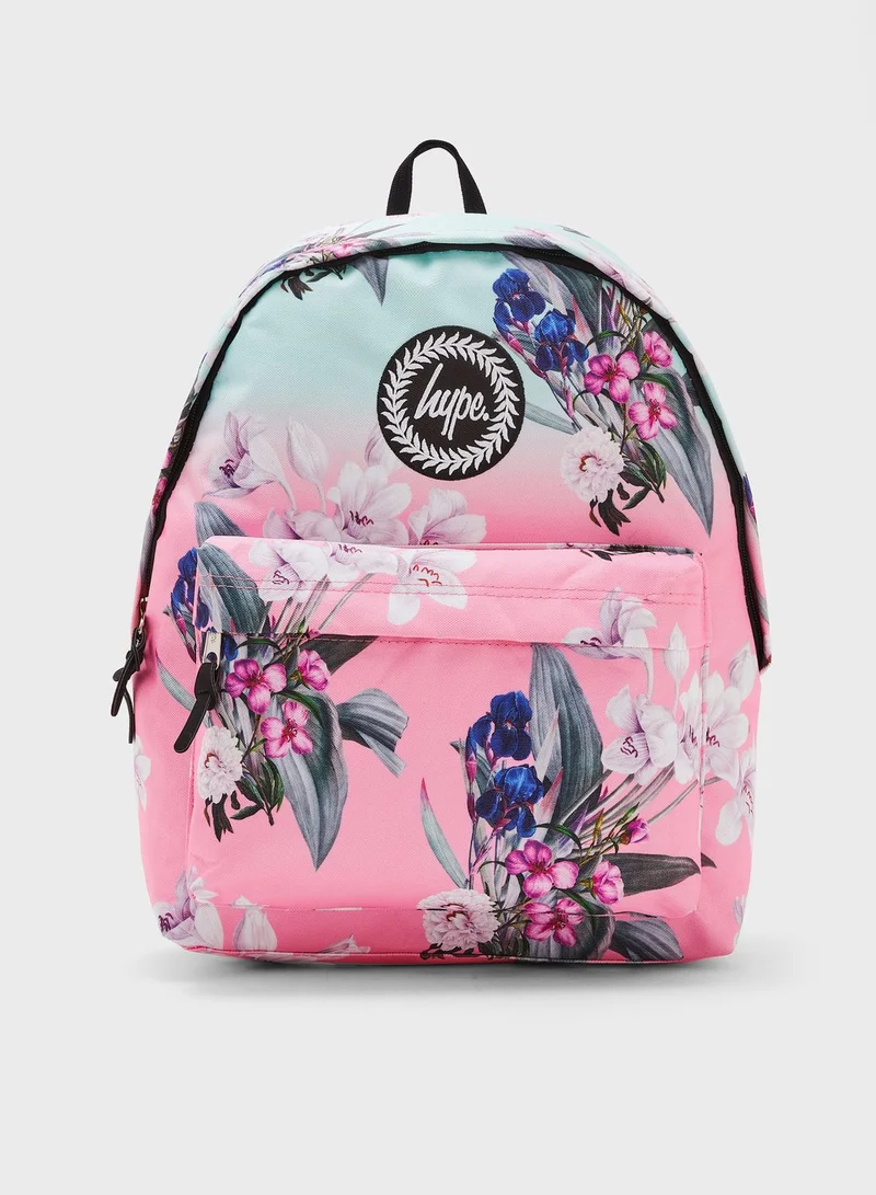 Hype Floral Print Backpack