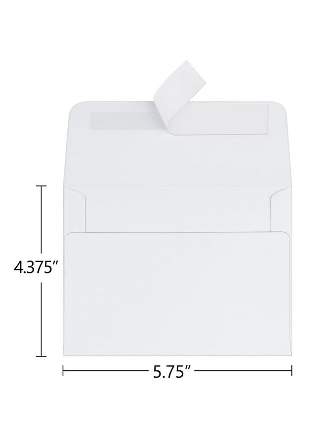100 حزمة من المغلفات الورقية البيضاء مقاس A2، مغلفات دعوة للتقشير والختم لحفلات الزفاف، صور Rsvp، بطاقات تهنئة، إعلانات استحمام الطفل، ملاحظات شكرًا لك، 4.375 × 5.75 بوصة - Image 2