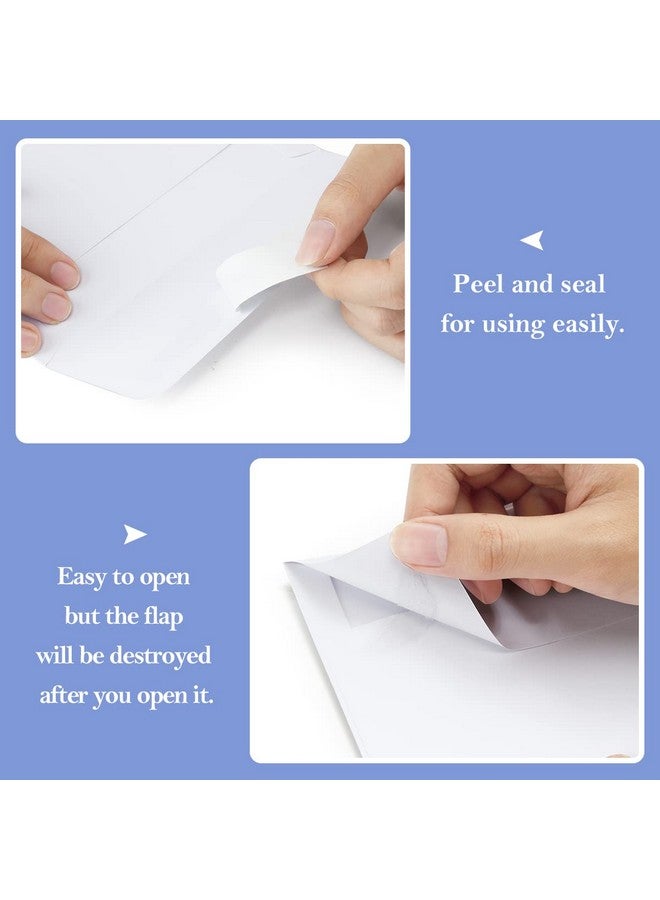 100 حزمة من المغلفات الورقية البيضاء مقاس A2، مغلفات دعوة للتقشير والختم لحفلات الزفاف، صور Rsvp، بطاقات تهنئة، إعلانات استحمام الطفل، ملاحظات شكرًا لك، 4.375 × 5.75 بوصة - Image 3