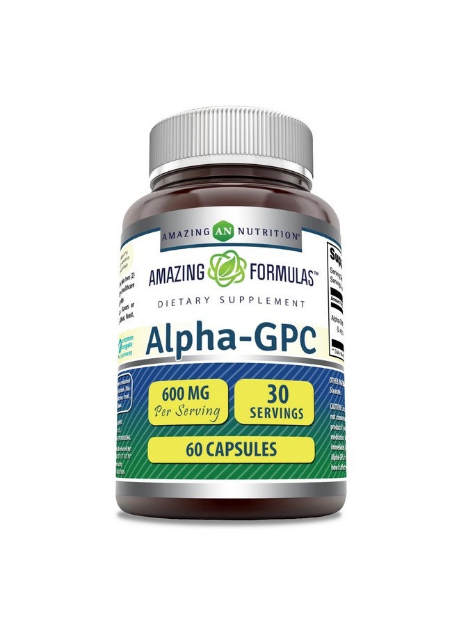 Amazing Nutrition Amazing Formulas Alpha GPC Supplement | 600 Mg Per Serving | 60 Capsules | Non-GMO | Gluten Free | Made in USA - Image 1