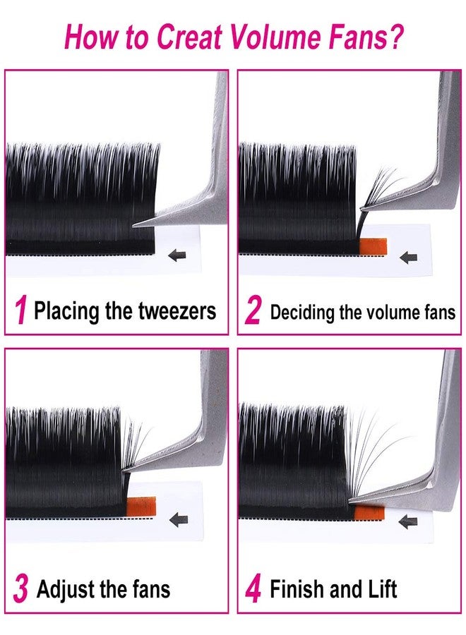 FADLASH Lash Extensions C Curl 0.07 Self Fanning Volume Lashes 15mm-20mm Mixed Tray Easy Fans Eyelash Extensions Supplies by FADLASH (0.07-C, 15-20mm Mix) - Image 2
