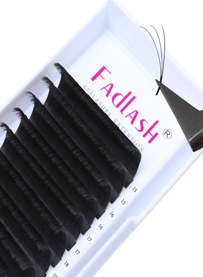FADLASH Lash Extensions C Curl 0.07 Self Fanning Volume Lashes 15mm-20mm Mixed Tray Easy Fans Eyelash Extensions Supplies by FADLASH (0.07-C, 15-20mm Mix) - Image 1