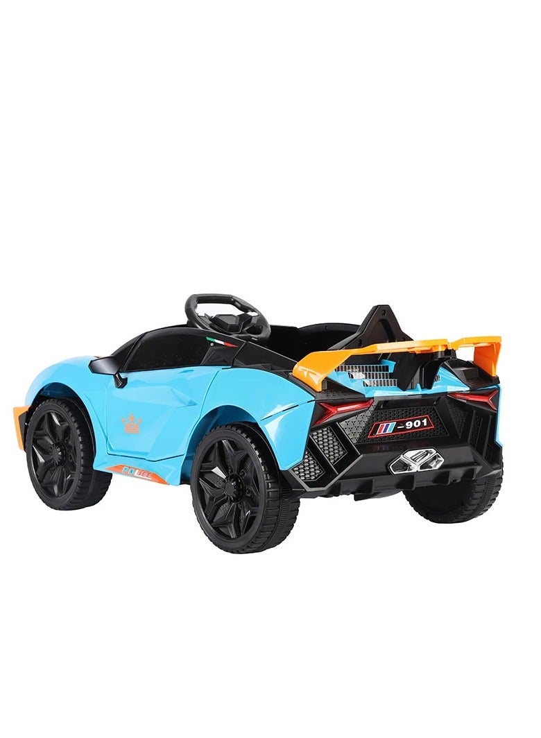 Ride-On Toy Car with Bluetooth and Early Education Functions - 6V4*2PCS Battery/Motor, , Music, English Stories, Double Door, Swing, LED Headlight , Four-Wheel Shock Absorber,  - Image 3
