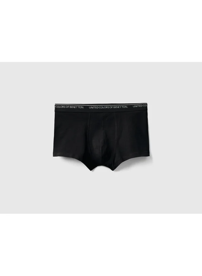 UNITED COLORS OF BENETTON Fitted Boxers In Organic Cotton