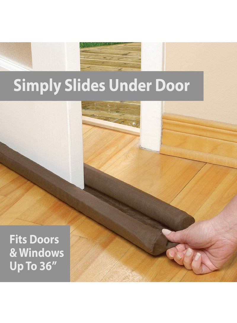 Twin Draft Guard Door Draft Stopper Year Round Insulator For Summer And Winter Use Patented - Trademarked  - Image 3